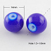 Painted Glass Bead Strands DGLA-S071-14mm-50-1