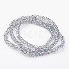 Electroplate Glass Bead Strands GLAA-A024C-HR12-2