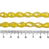 Opaque Solid Color Electroplate Glass Beads Strands EGLA-N013-P8mm-B06-4