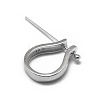 Rhodium Plated 925 Sterling Silver Pendant Bails STER-L057-081B-P-3