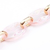 Transparent Acrylic & CCB Plastic Linking Cable Chains AJEW-JB00911-05-2