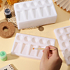 10Pcs 10-Compartment Plastic Watercolor Oil Palette AJEW-GL0003-38-3