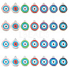 84Pcs 14 Colors CCB Plastic Enamel Pendants CCB-PH0001-24-1