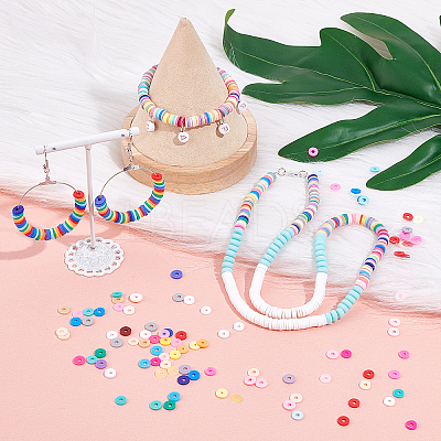 Handmade Polymer Clay Beads Strands CLAY-AR0001-03-1
