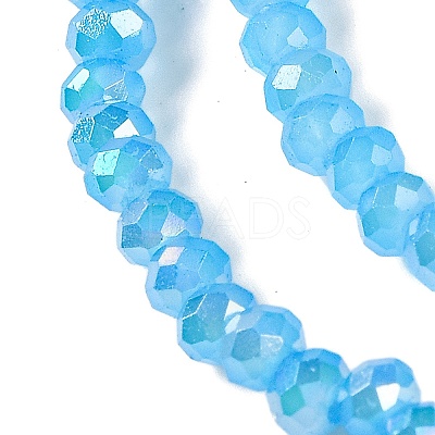Baking Electroplate Glass Beads Strands DGLA-A039-J4mm-B12-1