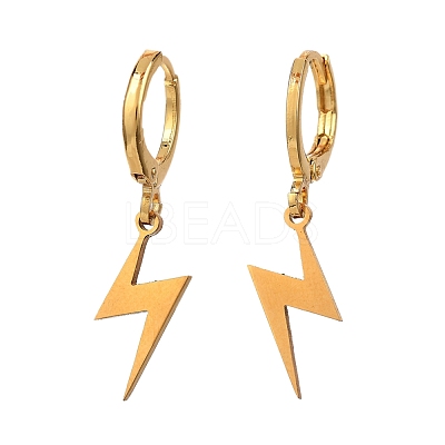 Brass Huggie Hoop Earrings EJEW-JE04228-02-1
