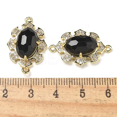 Natural Mixed stone Faceted Oval Connector Charms G-G181-06G-06-1
