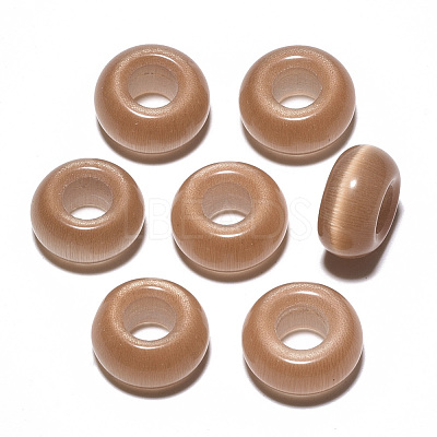 Gemstone & Cat Eye European Beads X-G-S359-074-1