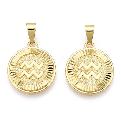 Brass Pendants KK-T070-02G-1