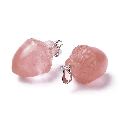 Watermelon Stone Glass Pendants G-G842-01E-1