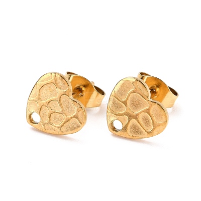 Ion Plating(IP) 304 Stainless Steel Stud Earring Findings STAS-I183-06A-G-1