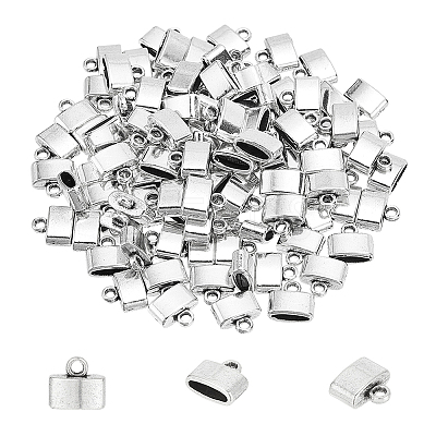 100Pcs Tibetan Style Alloy Cord Ends FIND-NB0004-53-1