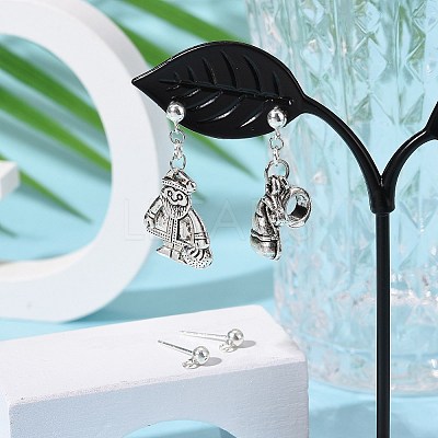 925 Sterling Silver Ear Stud Findings X-STER-K167-042C-S-1