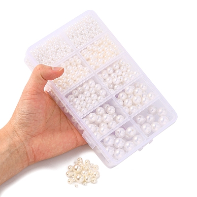 5 Sizes Imitated Pearl Acrylic Beads OACR-YW0001-28-1