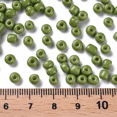 Baking Paint K9 Glass Seed Beads SEED-US0003-4mm-K9-1