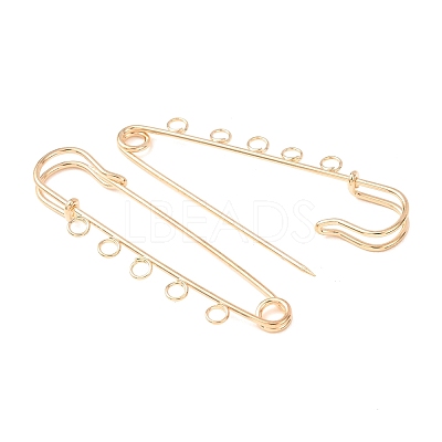 Iron Safety Pins Brooch Findings RN-CBAB9AC-01G-1