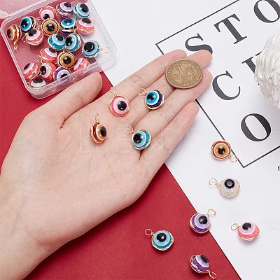 30Pcs Resin Pendants FIND-AR0003-82-1