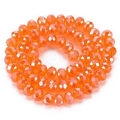 Electroplate Glass Beads Strands EGLA-A034-T2mm-A07-1
