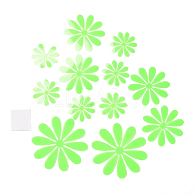 3D Plastic Luminous Wall Stickers DIY-F077-06B-1