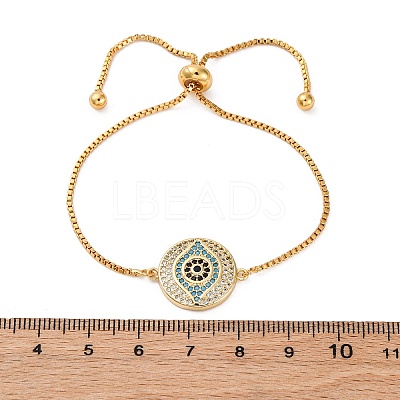 Adjustable Brass Box Chain Bolo Bracelets BJEW-P196-05G-1
