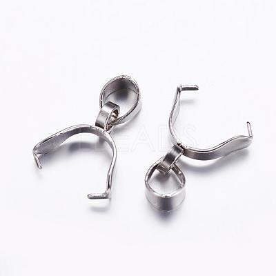 Tarnish Resistant 304 Stainless Steel Pinch Bails STAS-K146-090-3x15-1