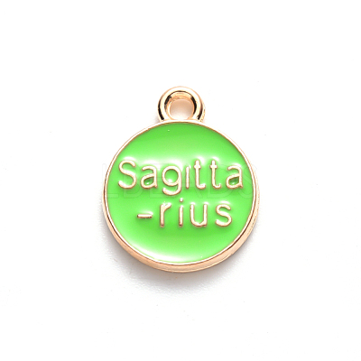 Alloy Enamel Pendants ENAM-S124-01A-06F-1