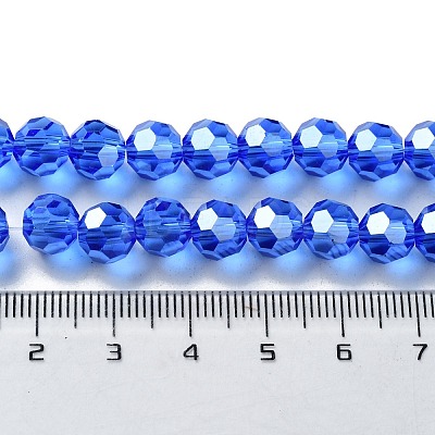 Electroplate Glass Bead Strands EGLA-R015-8mm-6-1