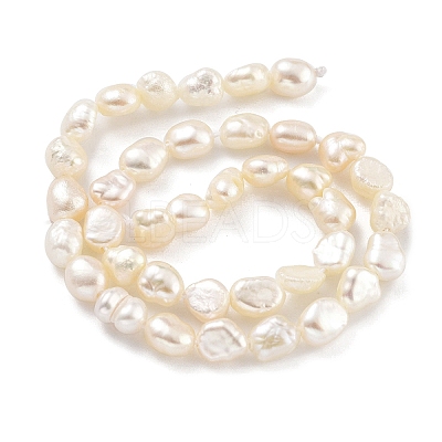 Natural Keshi Pearl Cultured Freshwater Pearl Beads Strands PEAR-P062-25B-X-1