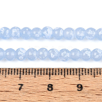 Baking Paint Glass Beads Strands DGLA-N015-4mm-06-1