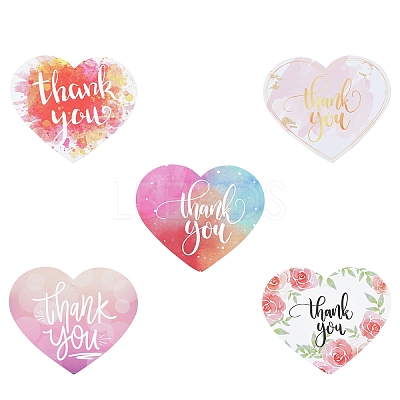 Coated Paper Thank You Greeting Card DIY-FS0007-76D-1