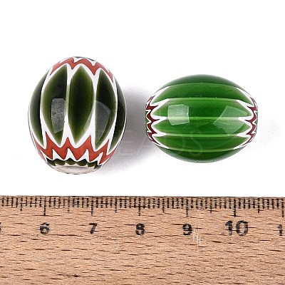 Handmade Millefiori Glass Barrel Beads LS-LA-N002-19E-1
