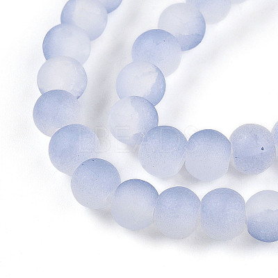 Crackle Glass Beads Strands GLAA-N009-6mm-07-1