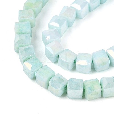 Anti-Tarnish Electroplate Glass Beads Strands LS-GLAA-T025-4mm-10B-1