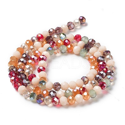 Glass Beads Strands EGLA-A034-M4mm-05-1