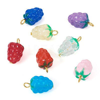 8Pcs Lampwork Pendants PALLOY-TAC0157-1