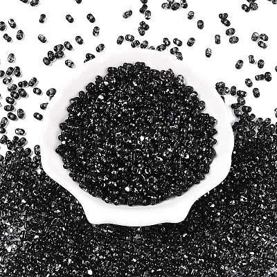 Picasso Spray Painted Glass Seed Beads SEED-T006-04-35-1