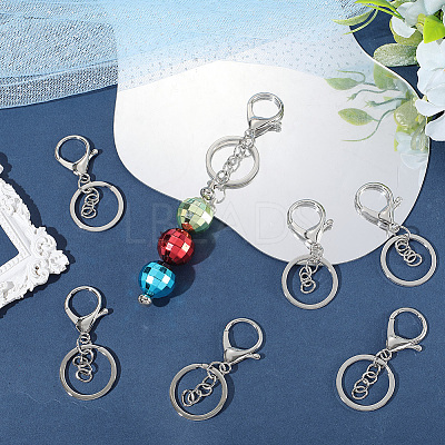 24Pcs Alloy Keychain Clasps KEYC-SC0001-82P-1