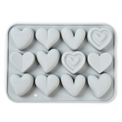 Heart Food Grade Silicone Molds LS-DIY-A051-02C-1