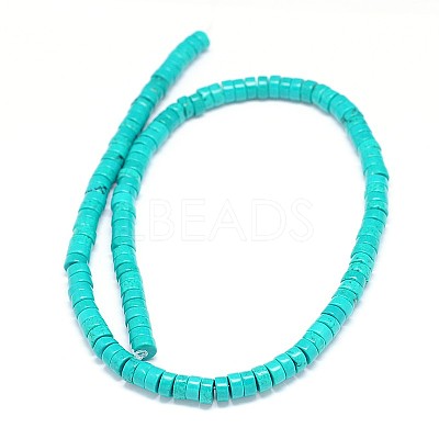 Natural Magnesite Heishi Beads Strands TURQ-E022-26B-6mm-1
