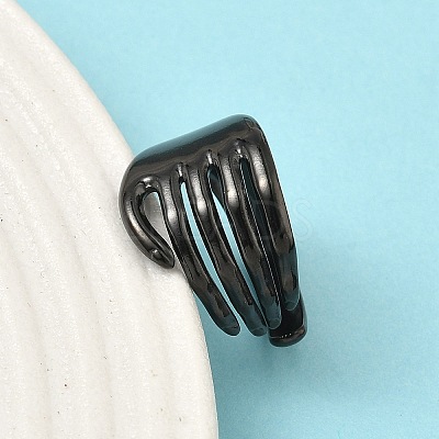 304 Stainless Steel Cuff Open Rings LS-RJEW-D338-02D-EB-1