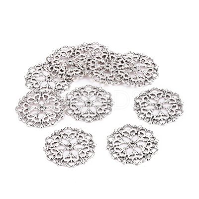 Tibetan Style Filigree Joiners Links X-TIBE-A11623-AS-LF-1