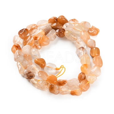 Natural Yellow Quartz Beads Strands G-P497-01C-45-1