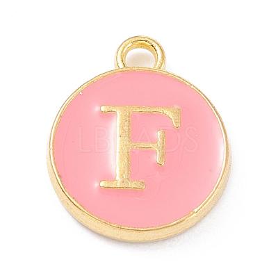 Golden Plated Alloy Enamel Charms X-ENAM-Q437-14F-1