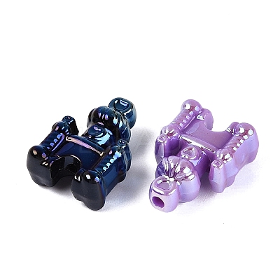 UV Plating Opaque Acrylic Beads OACR-N165-05-1