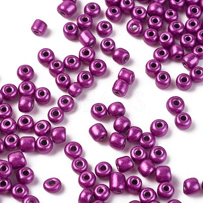 Baking Paint Glass Seed Beads SEED-S003-K31-1