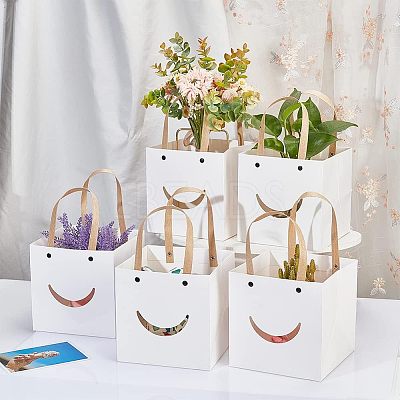 Funny Craft Paper Handbags CARB-WH0018-02B-1