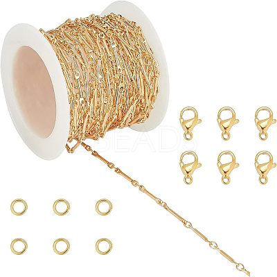 Brass Bar Link Chains Making MAK-CA0001-08G-1