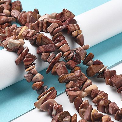 Natural Petrified Wood Beads Strands G-M205-89-1
