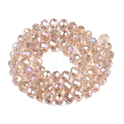Electroplate Glass Beads Strands X-EGLA-A044-T8mm-B20-1