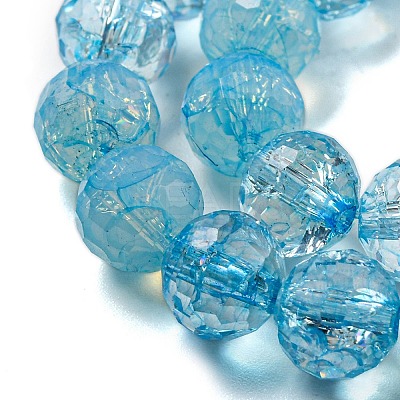 Baking Paint Glass Bead Strands GLAA-G116-02D-1